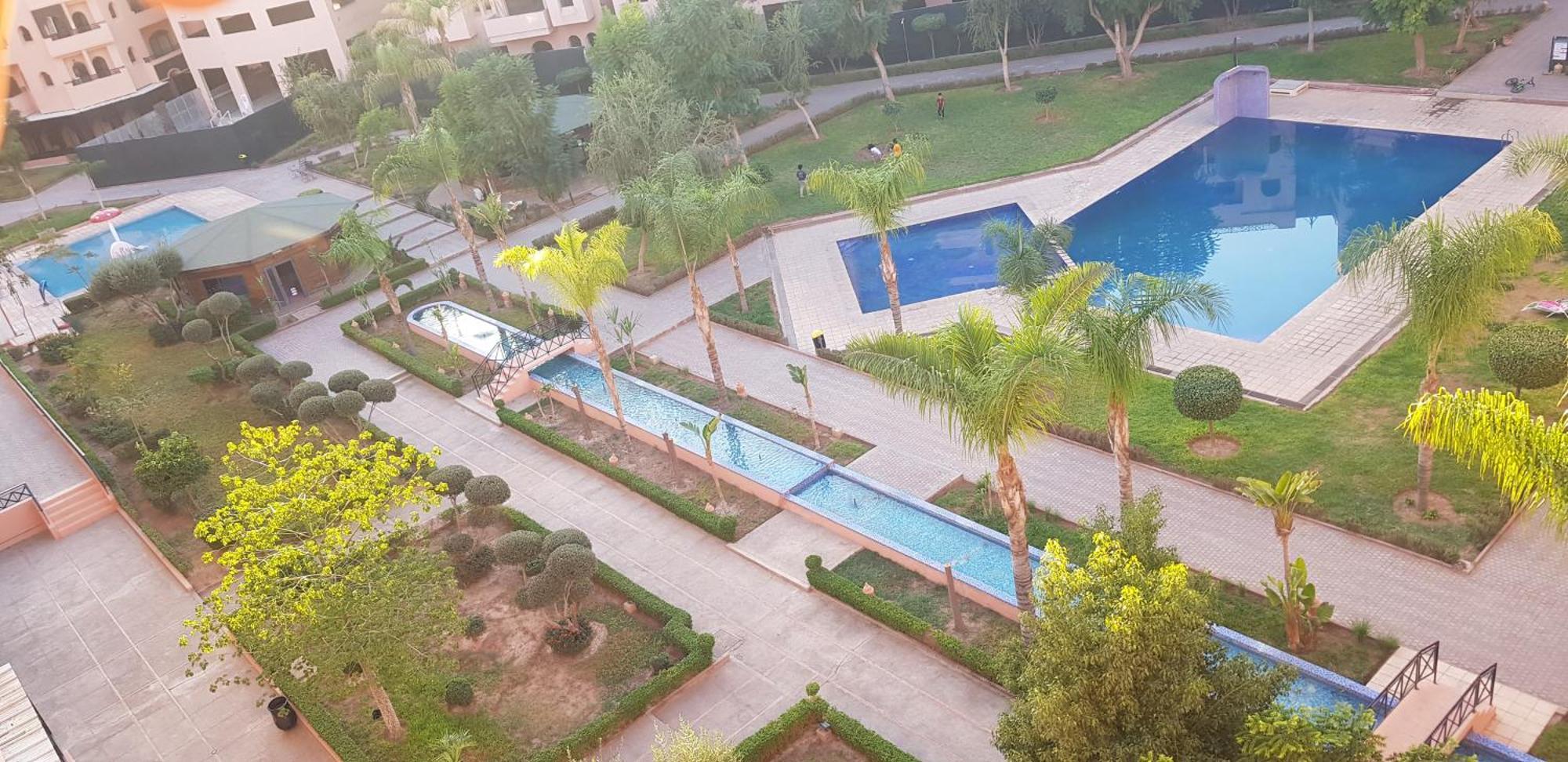 Un Moderne Chic Appartement Vue Sur Piscine مراكش المظهر الخارجي الصورة